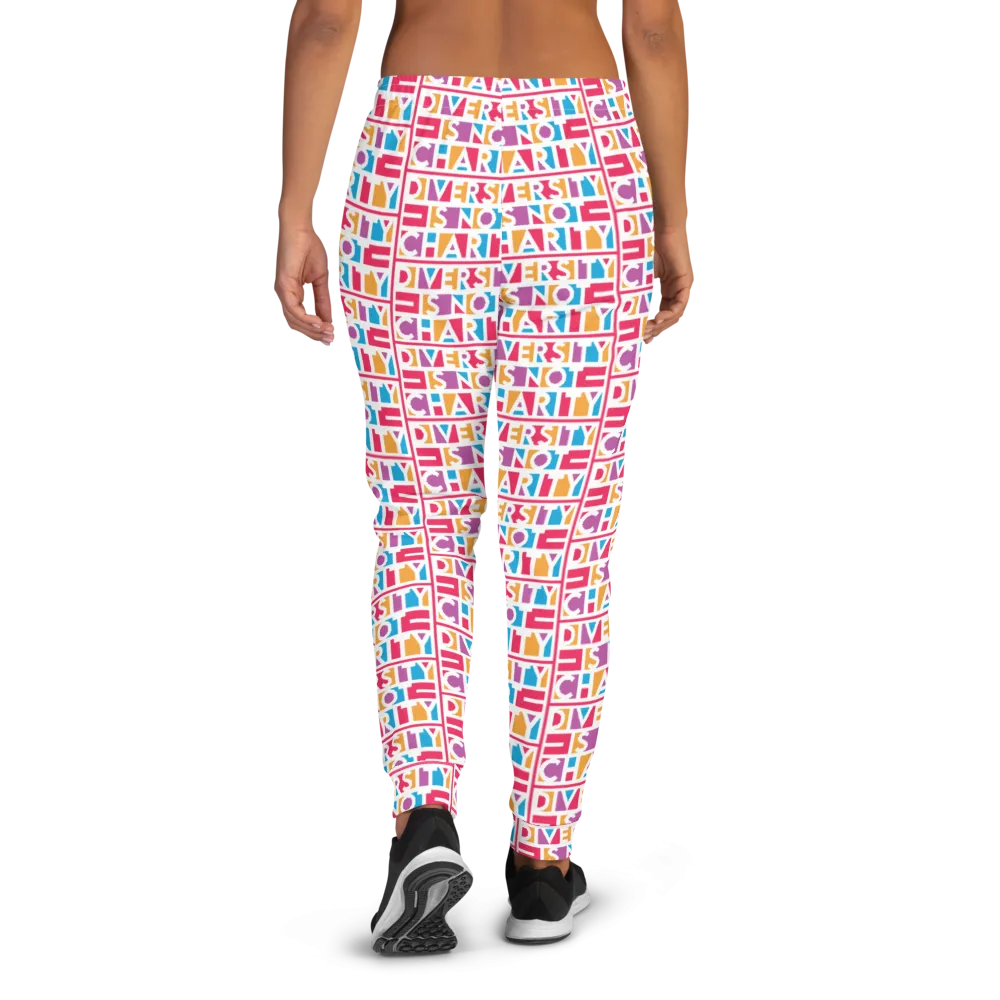 Diversity is Not Charity (Printed All-Over Women's Joggers)