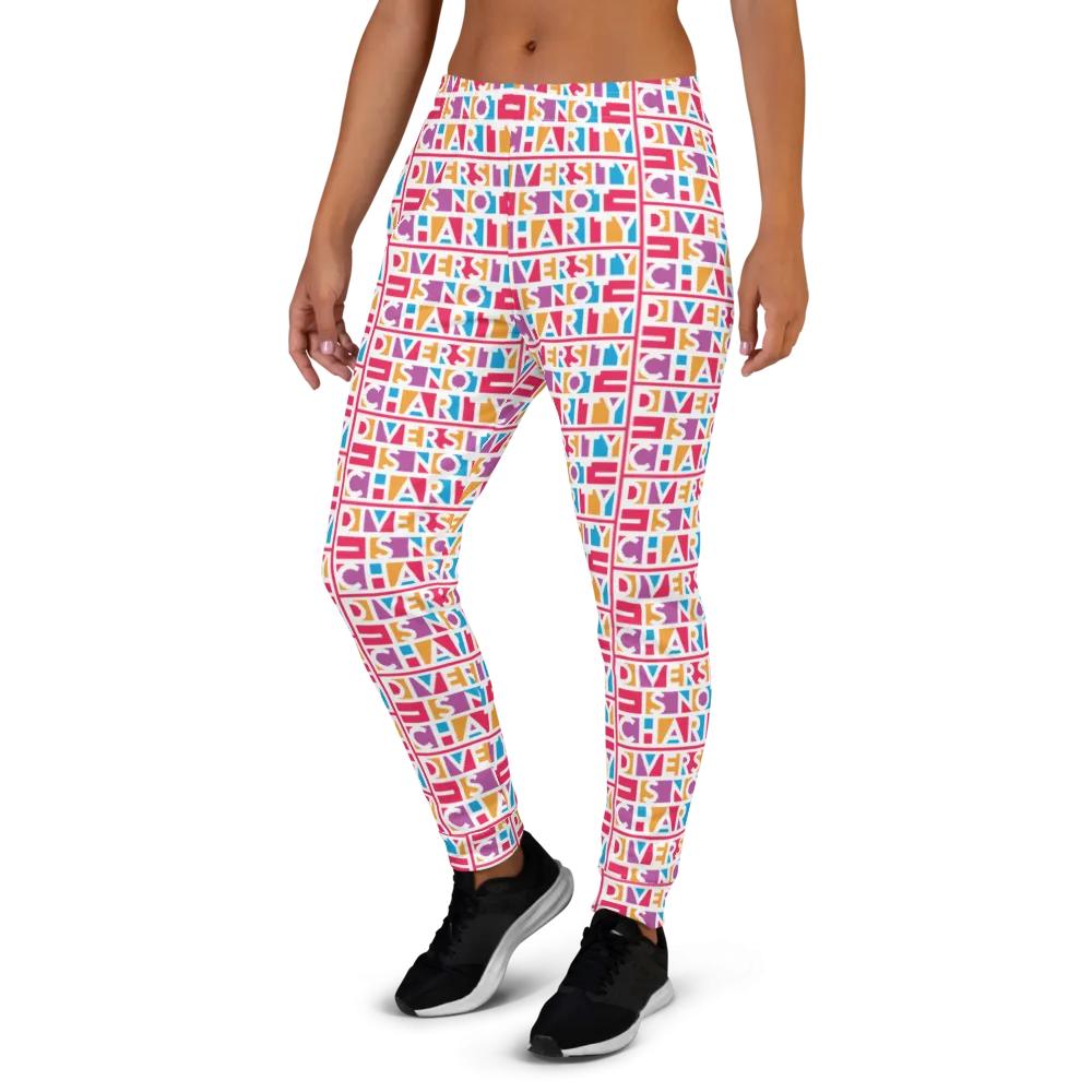 Diversity is Not Charity (Printed All-Over Women's Joggers)