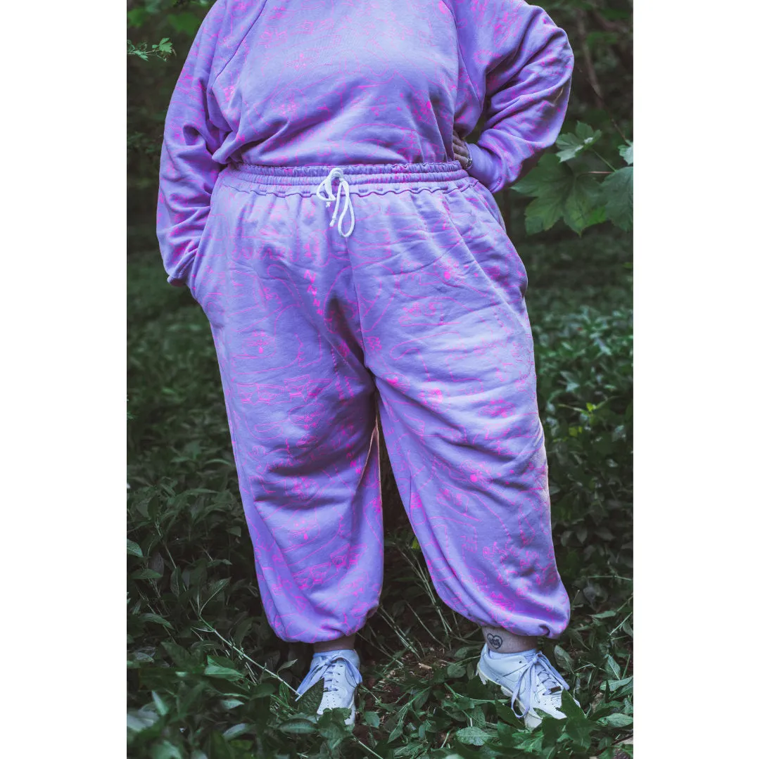 Dora Lilac Organic Joggers - MADE TO ORDER