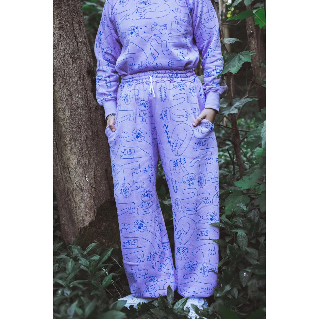 Dora Lilac Organic Joggers - MADE TO ORDER