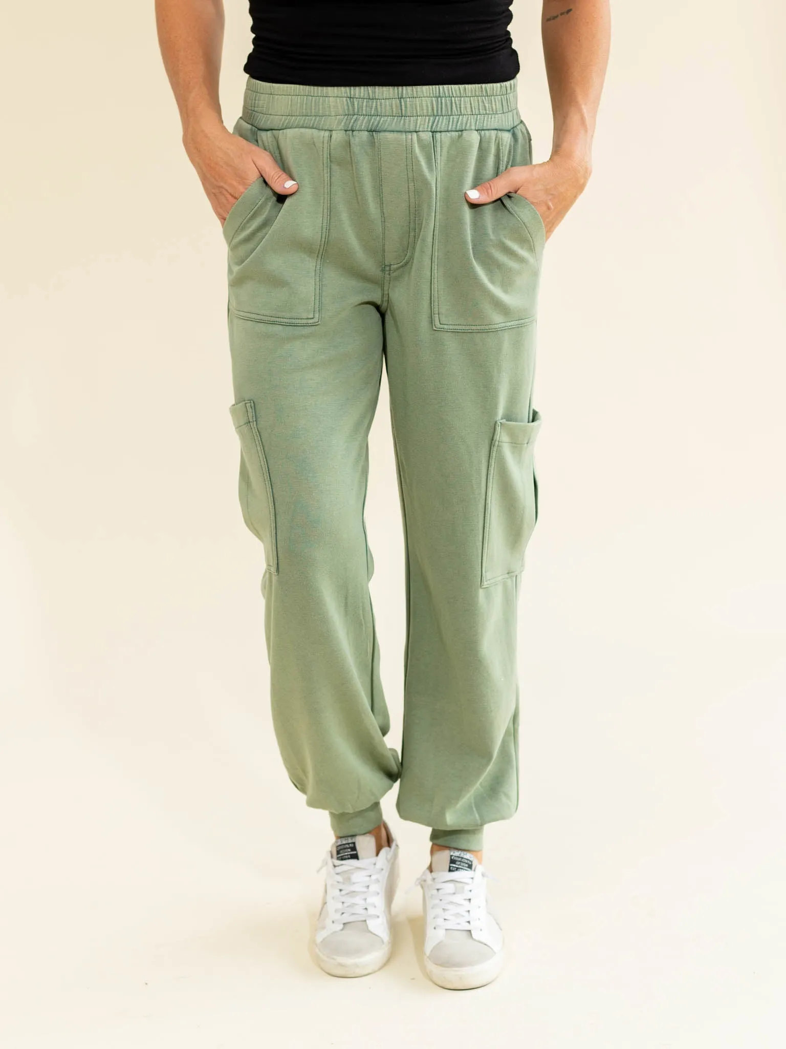 DoubleLUXE Mineral Wash Cargo Jogger