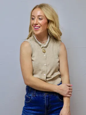 Elles Button Down Vest