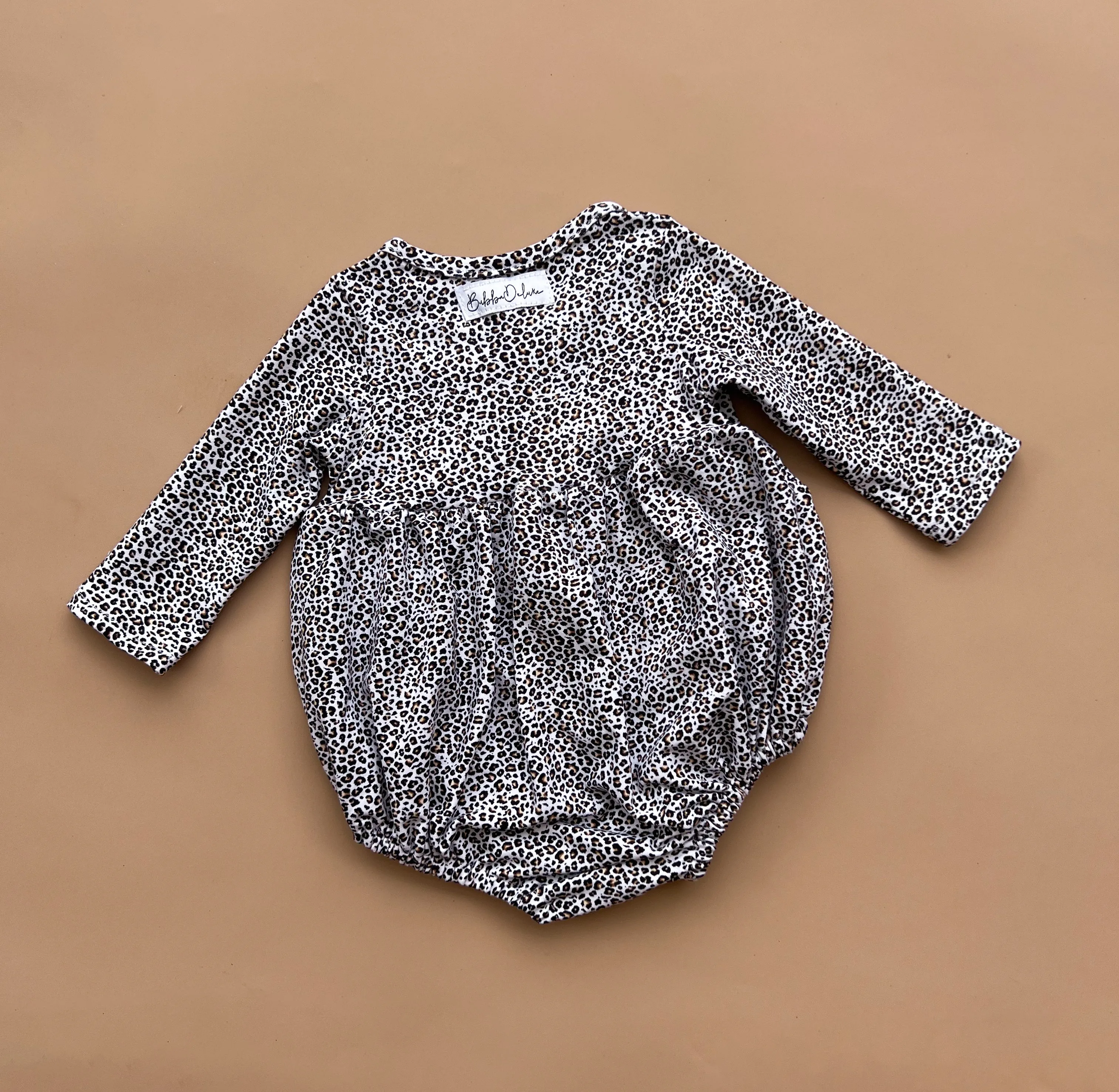 Elsie Romper - Mini Leopard