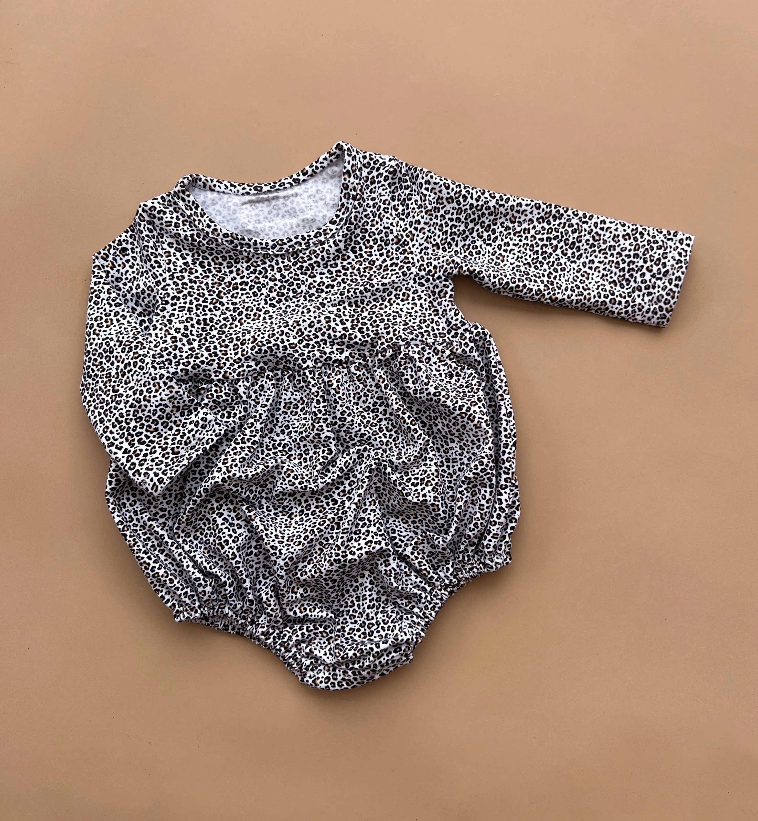 Elsie Romper - Mini Leopard