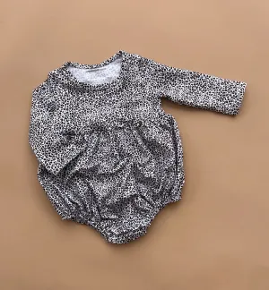 Elsie Romper - Mini Leopard