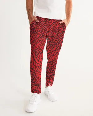 Exclusive "Elephant Print (Red)" Men's Joggers