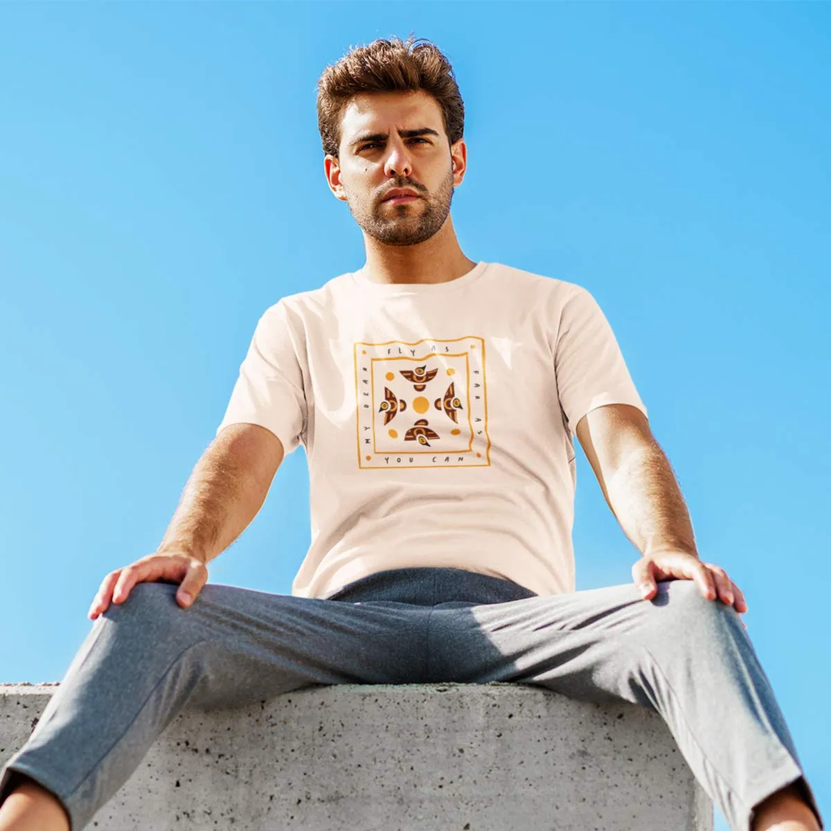 Fly Far | Printed T shirt