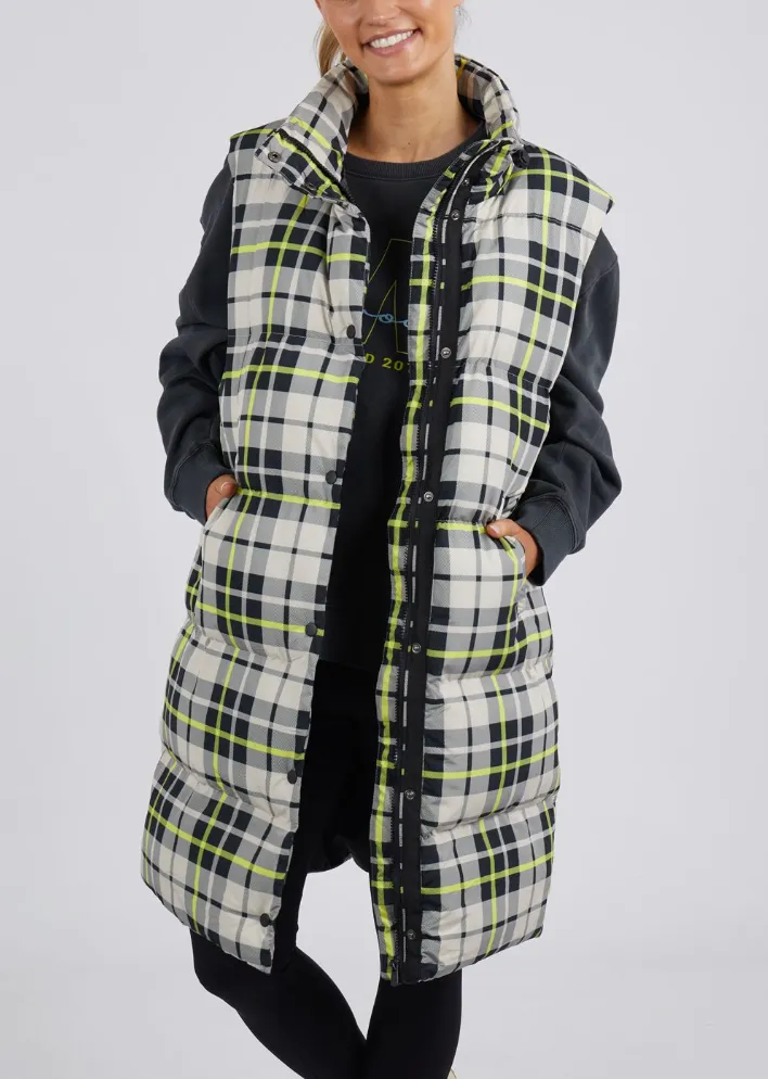 Foxwood Check It Long Line Vest