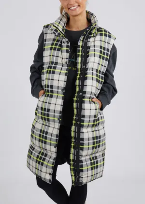 Foxwood Check It Long Line Vest