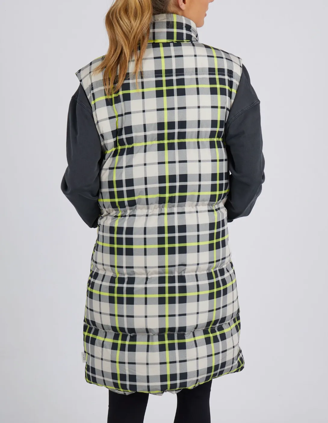 Foxwood Check It Long Line Vest