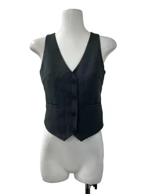 Grey Button Vest