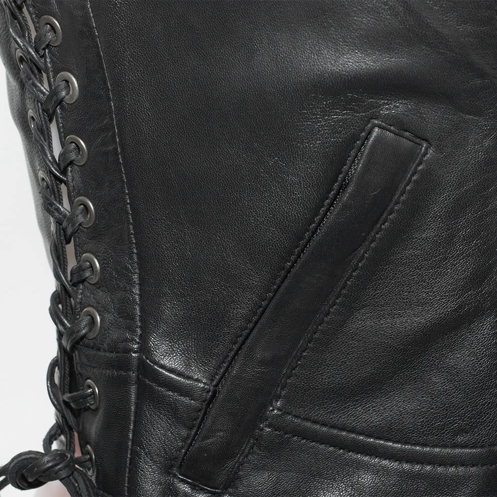 HAVENLY RACER Motor Style Leather Vest