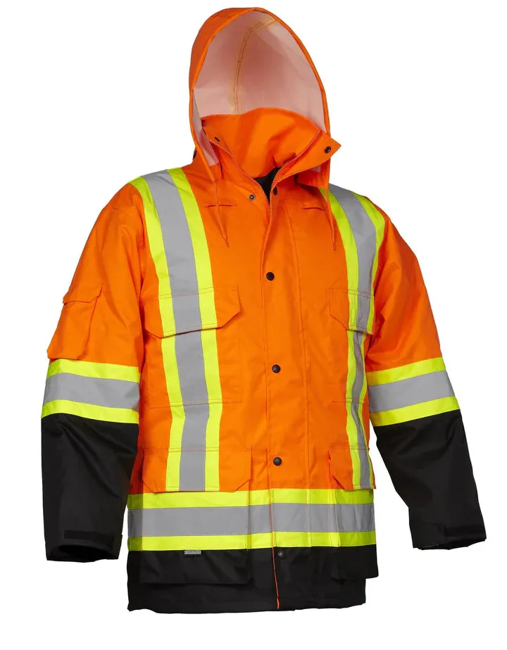 Hi - Visibility Traffic Bomber Jacket - 6in1