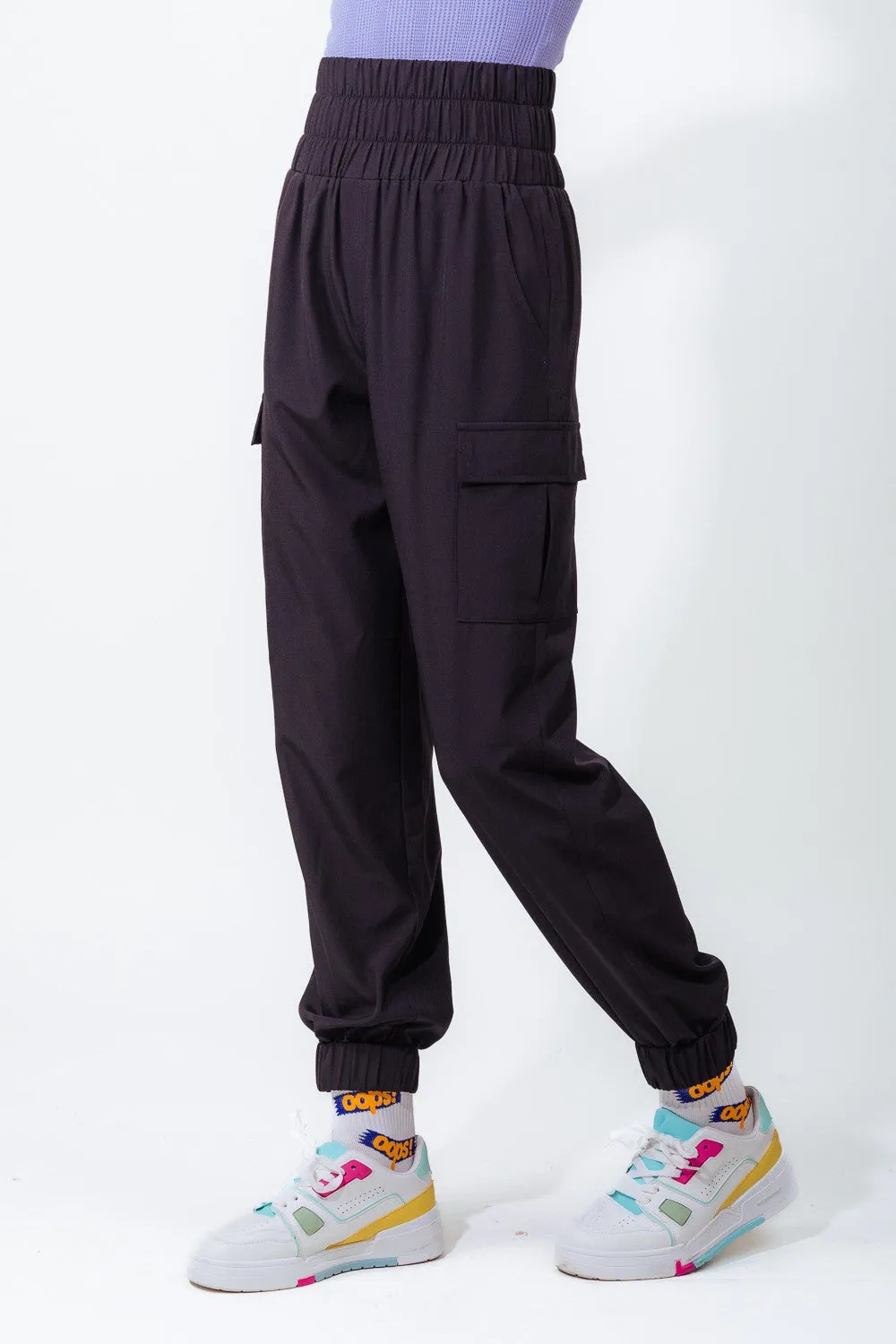 High Waisted Cargo Active Joggers w/ Pockets