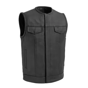 Highside Men's Motorcycle Leather Vest - Extreme Biker Leather