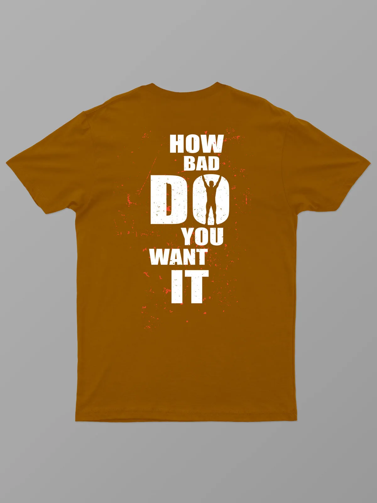 How Bad | ACTION series | Backprint Graphic Sports T shirt for Men