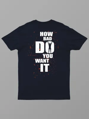 How Bad | ACTION series | Backprint Graphic Sports T shirt for Men