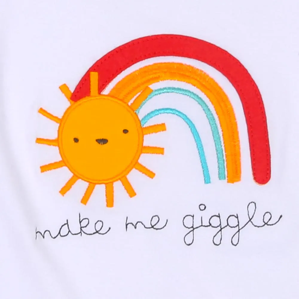 Infant Boys Knitted Rompers Make A Giggle - White | Bachaa Party Baby Clothes Rompers