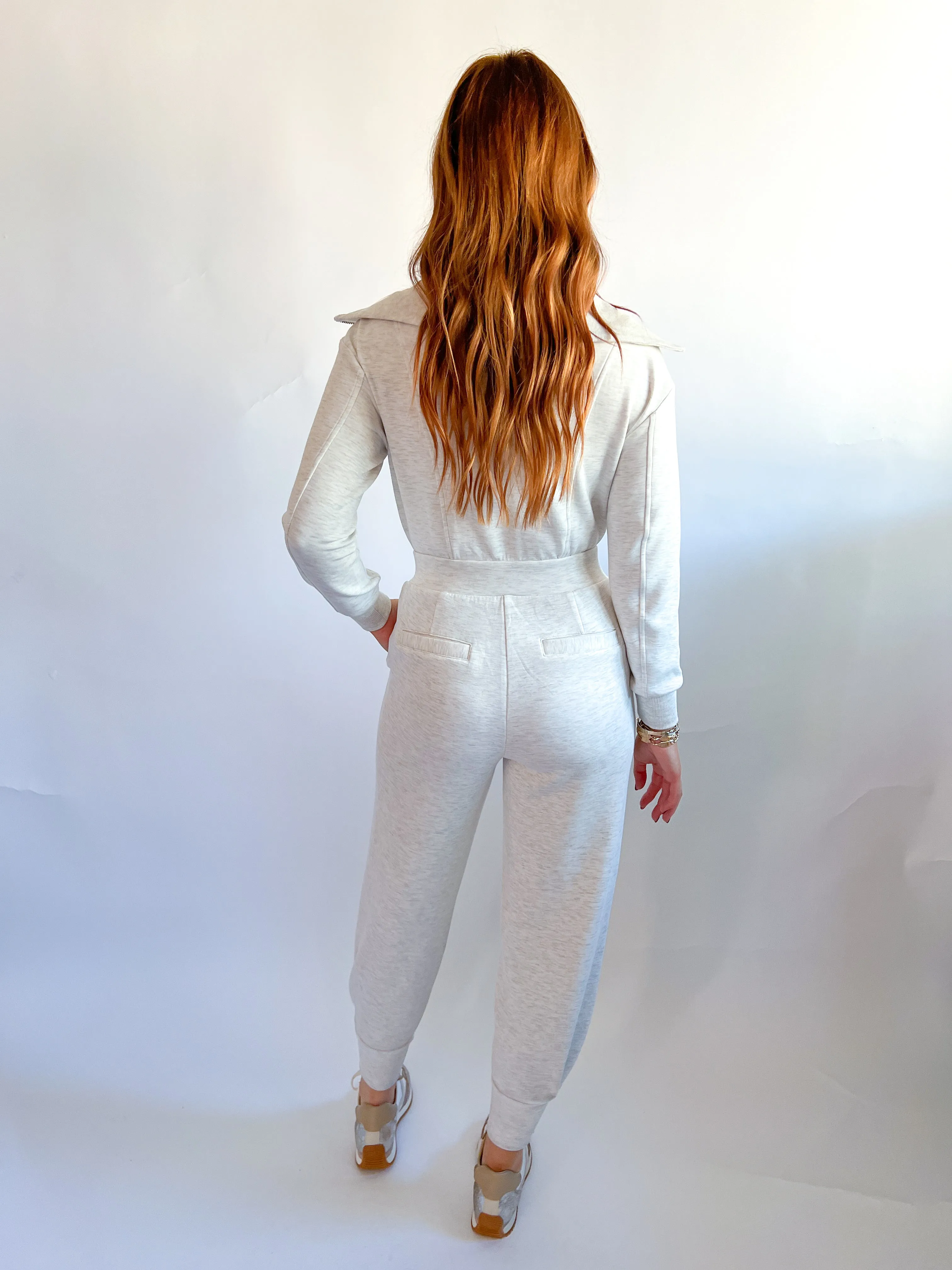Ivory Marl Lydia Jumpsuit