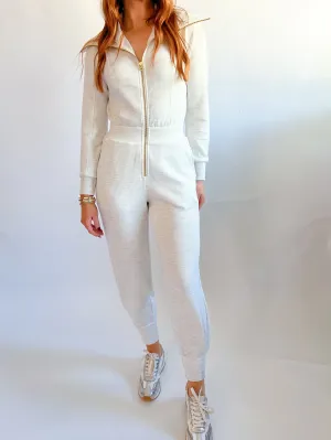 Ivory Marl Lydia Jumpsuit