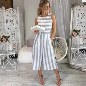 Jenna Striped  Romper