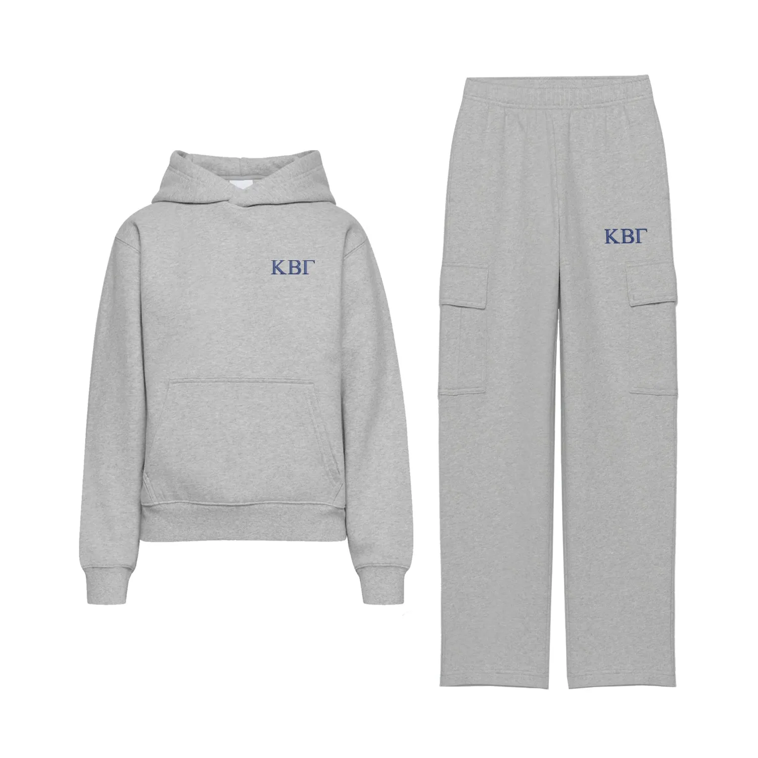 Kappa Beta Gamma Fave Fit Fleece Cargo Hoodie Set