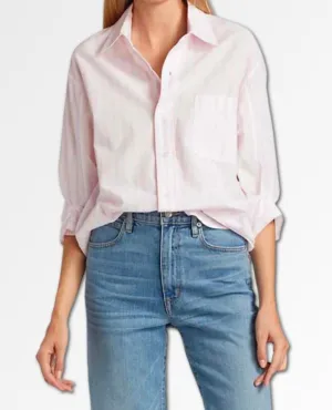 Kayla Shirt Azalea Stripe