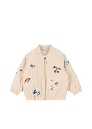 Konges Slojd Juno Sequin Bomber Jacket - Smoke Gray
