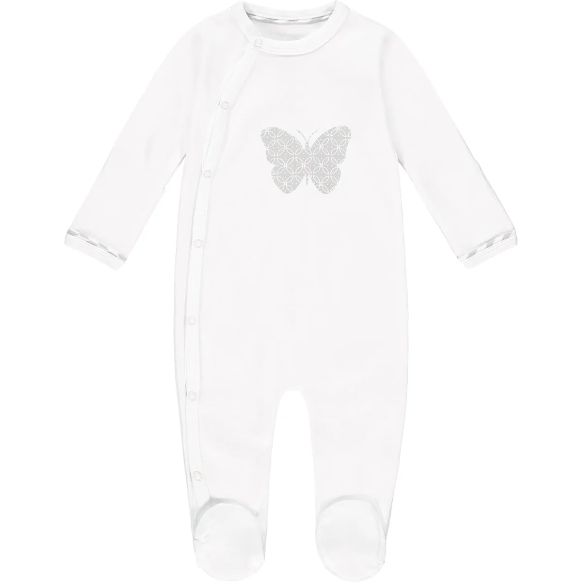 Lily Storytime Romper White & Grey