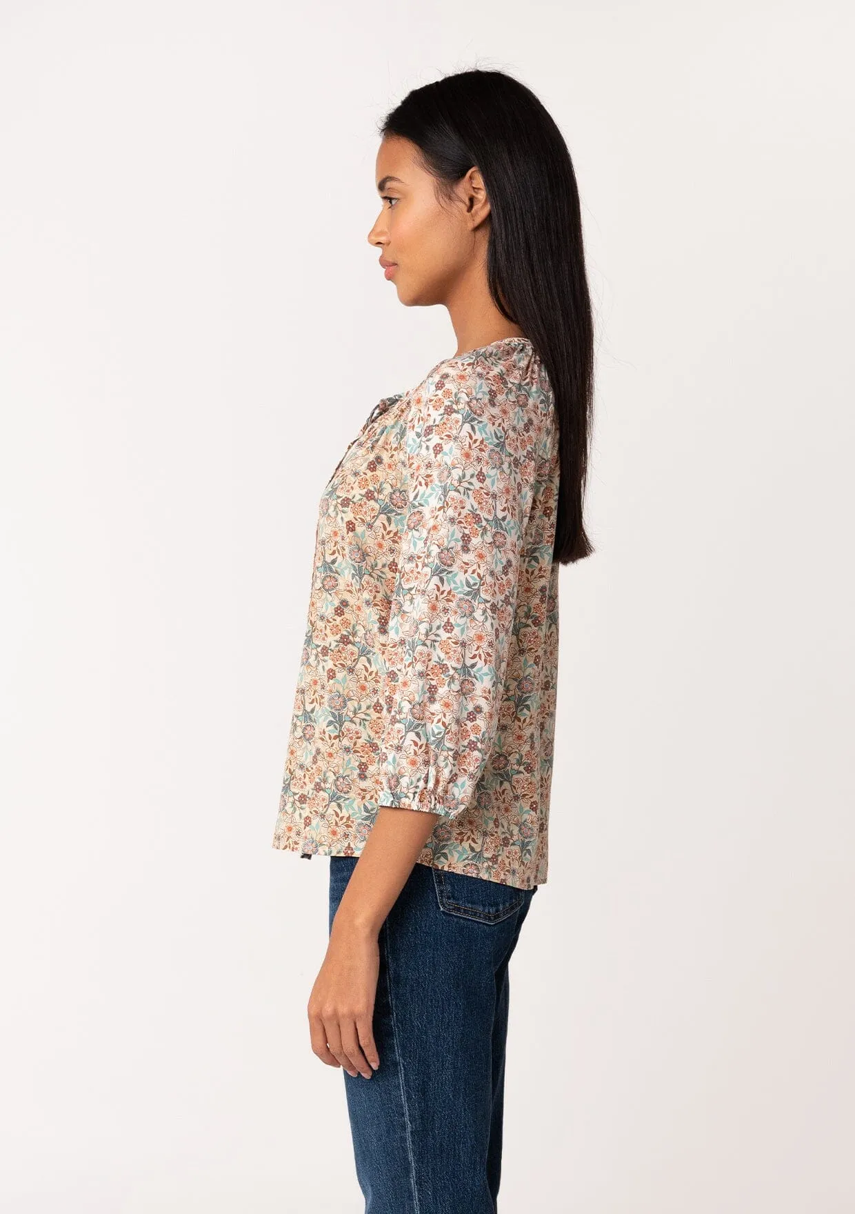 Lisbeth Button Front Blouse