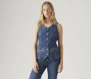 Longline Denim Vest SALE