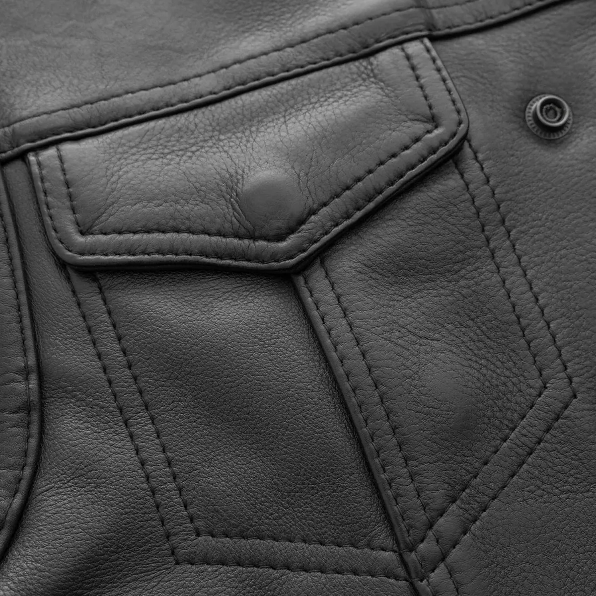 Lowside Men's Motorcycle Leather Vest - Extreme Biker Leather