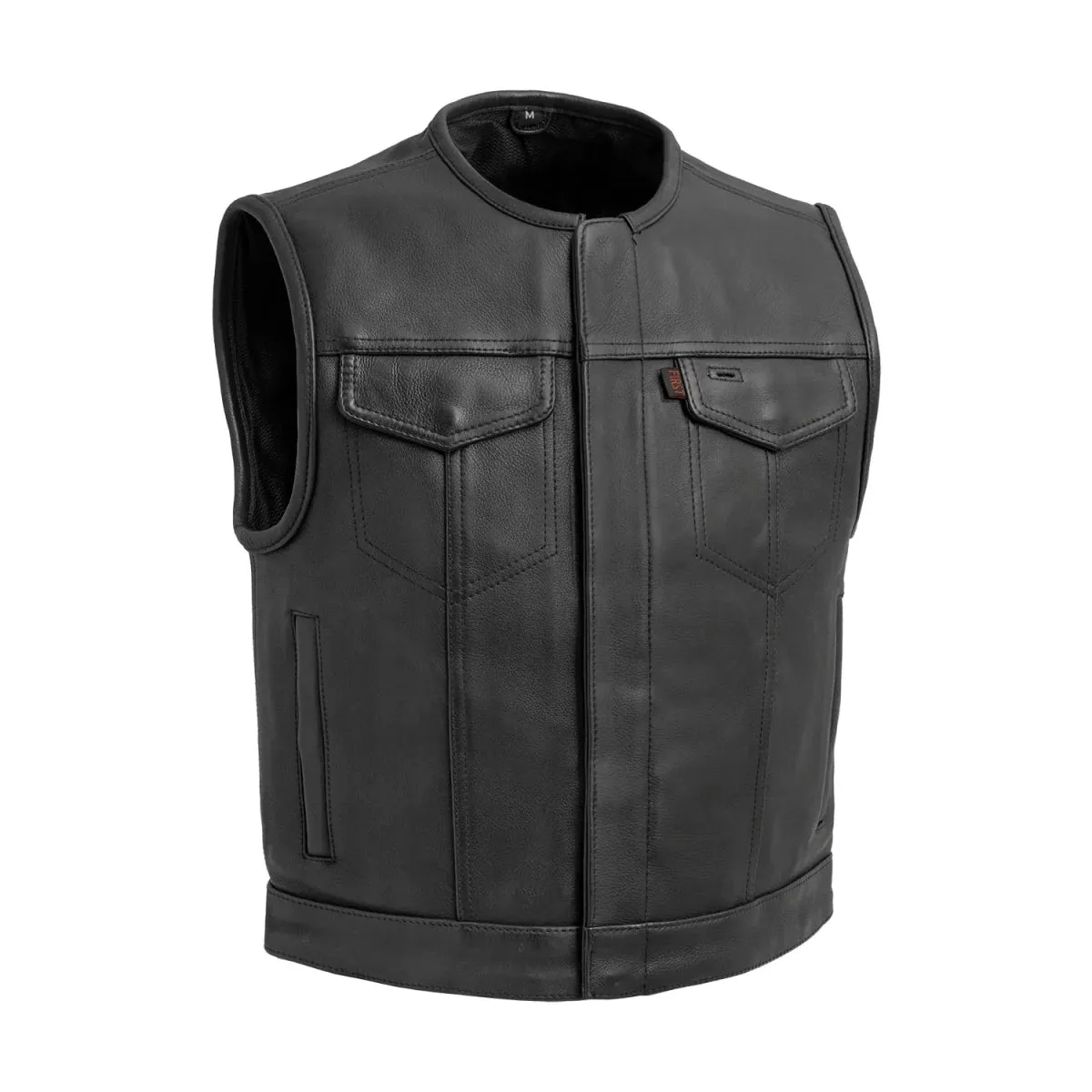Lowside Men's Motorcycle Leather Vest - Extreme Biker Leather