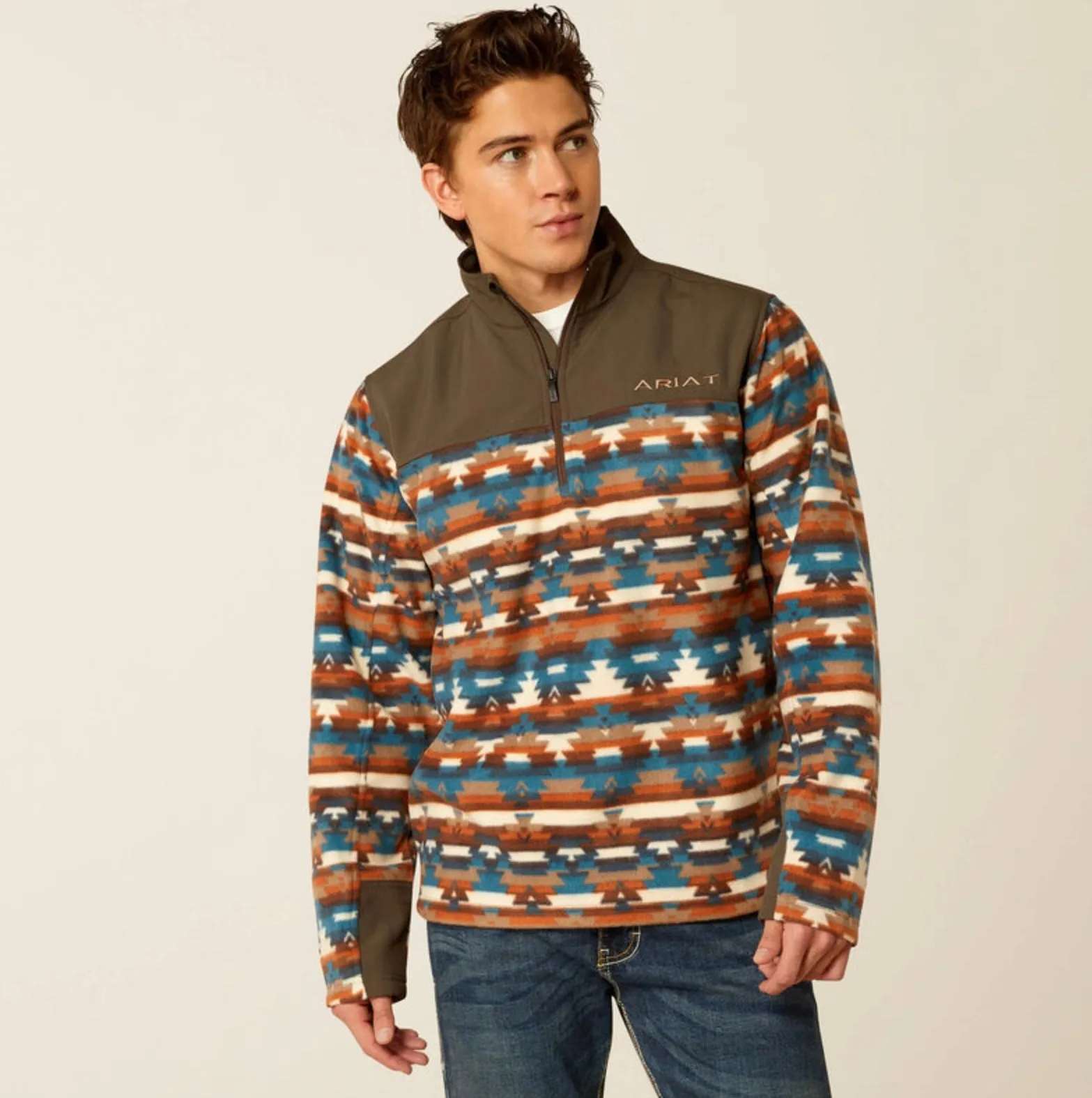 Men’s Ariat Basis 2.0 1/4 Zip Sweatshirt 10052731