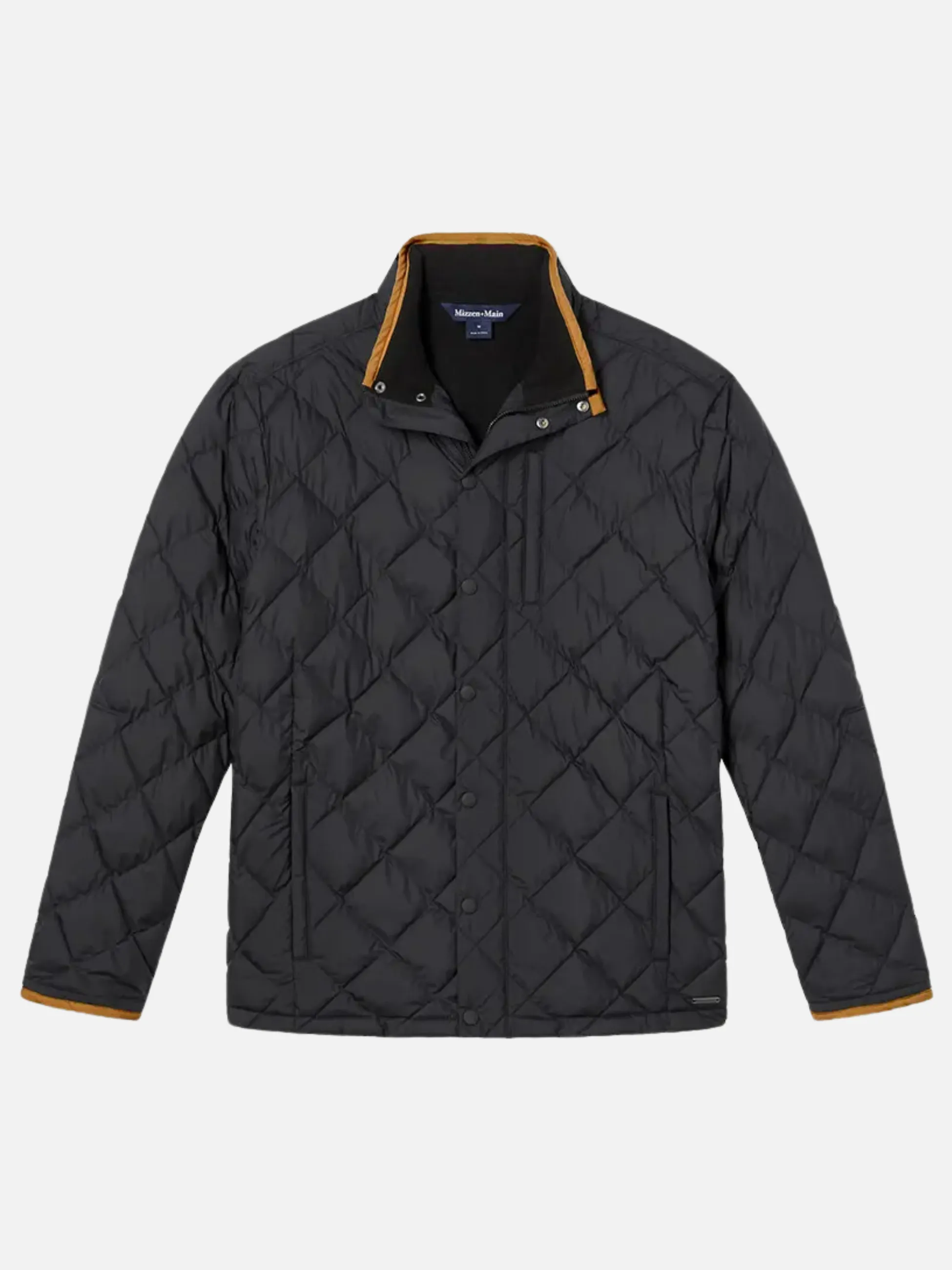Mizzen   Main Belmont Quilted Jacket - Black Solid