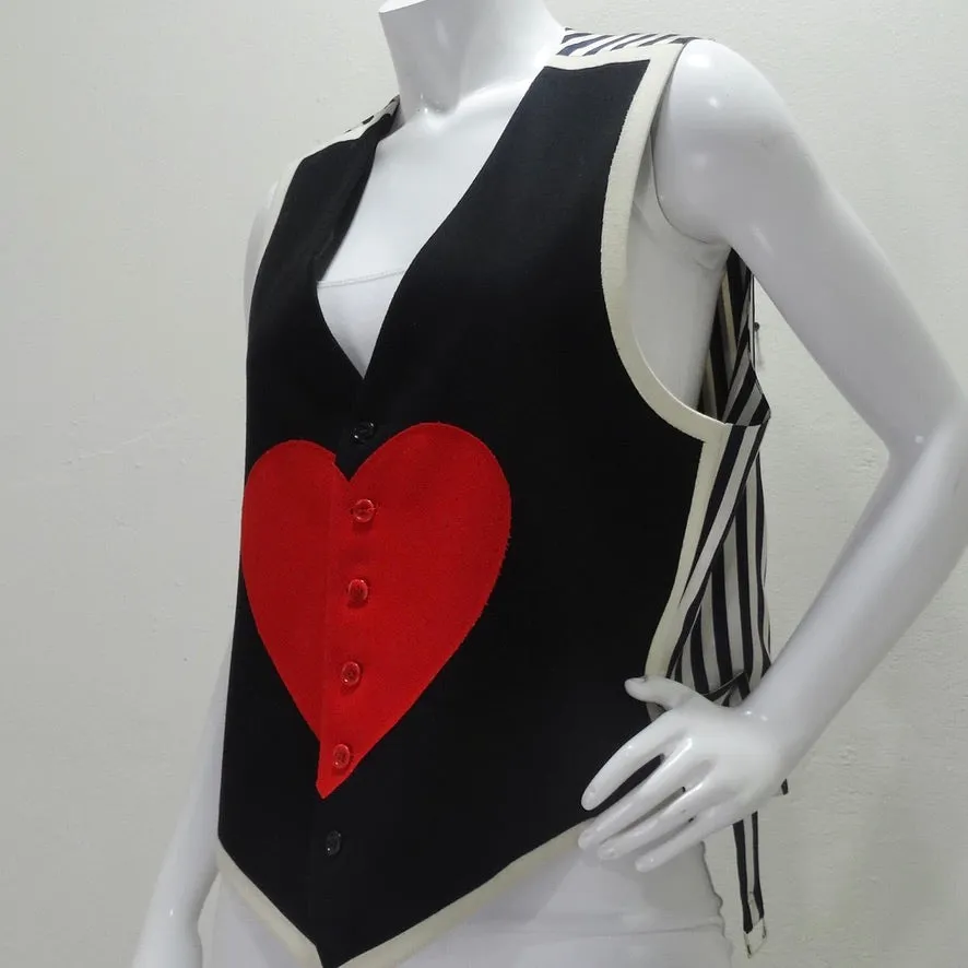 Moschino Heart Vest circa 1990s