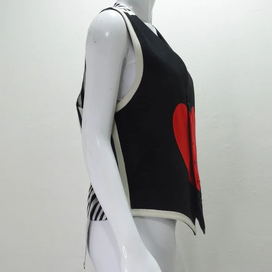 Moschino Heart Vest circa 1990s