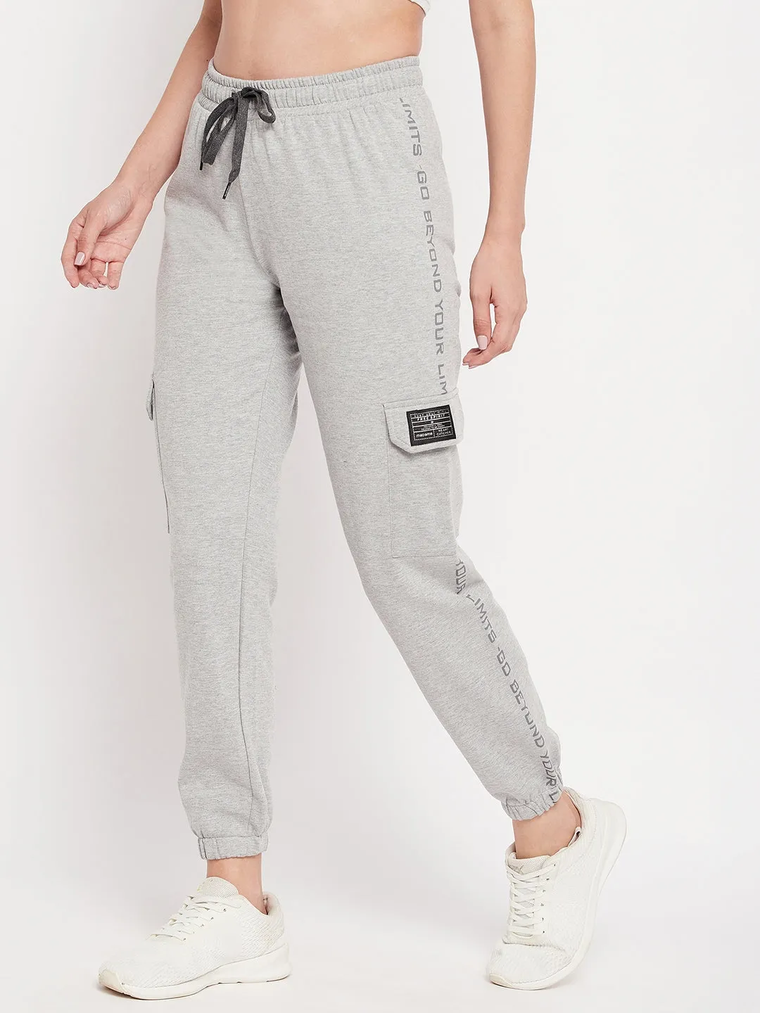 mSECRET High Rise Grey Cargo Joggers