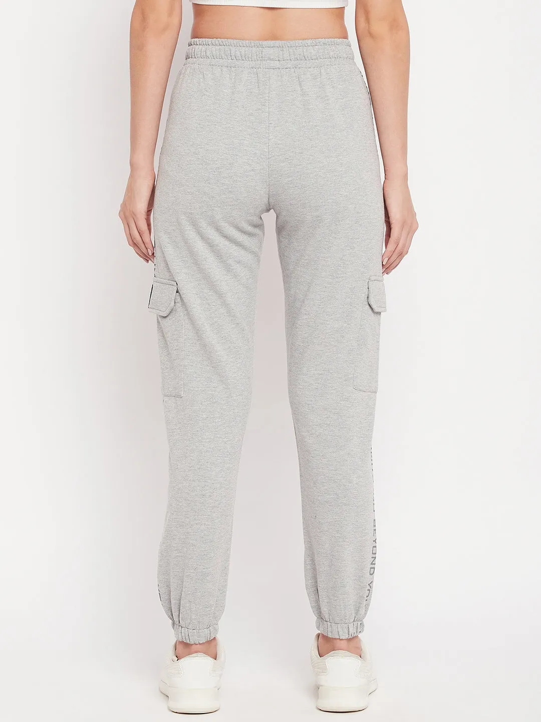 mSECRET High Rise Grey Cargo Joggers