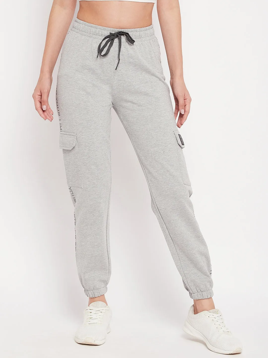 mSECRET High Rise Grey Cargo Joggers