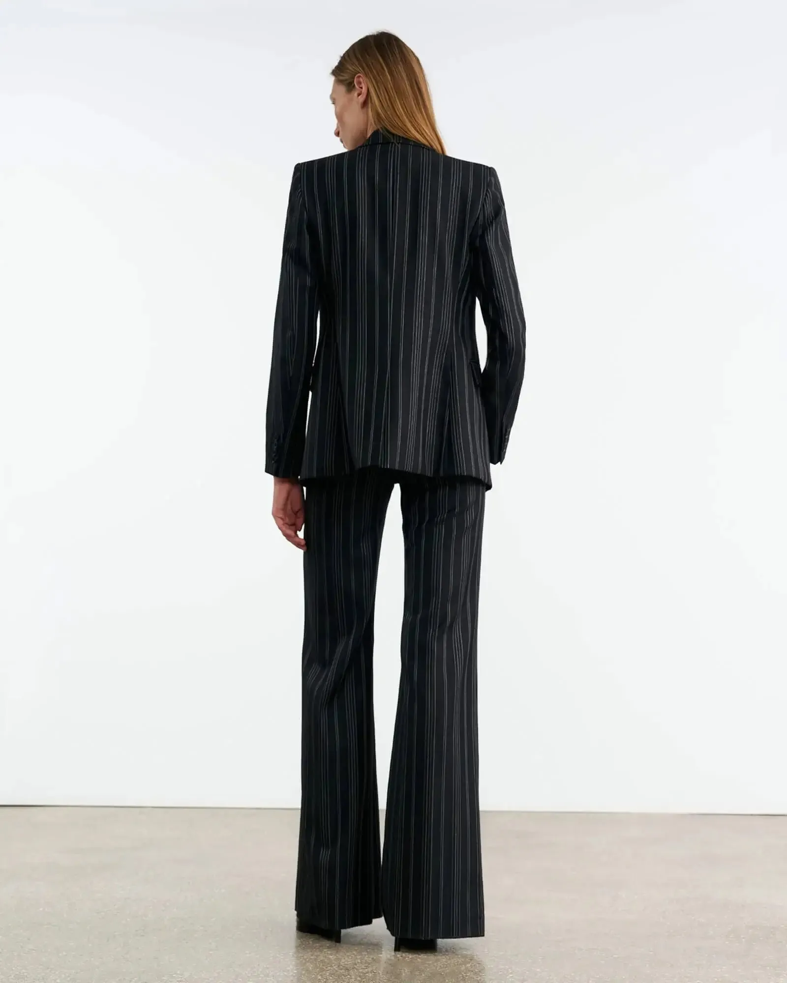 Nili Lotan - Anabel Tailored Jacket in Black Pinstripe
