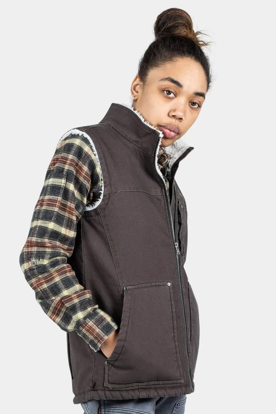 Old School Work Vest - Kodiak Brown