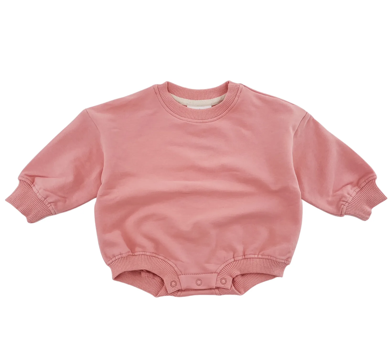 Oversized Cozy Romper - Pink Rose