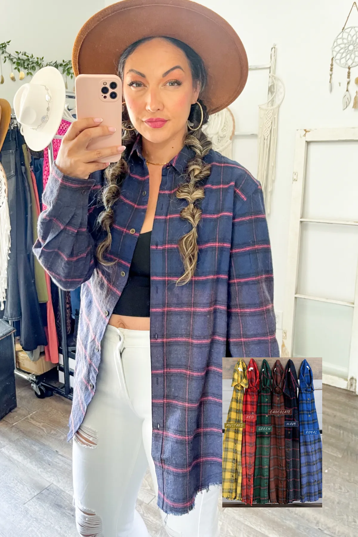 Oversized Flannel Shirt