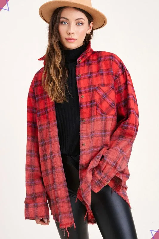 Oversized Flannel Shirt