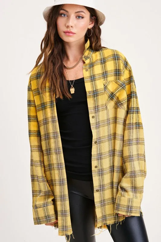 Oversized Flannel Shirt