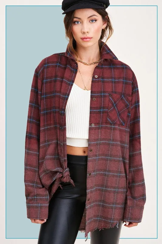 Oversized Flannel Shirt