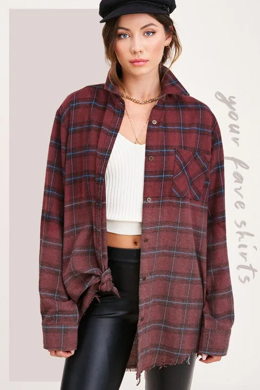Oversized Flannel Shirt