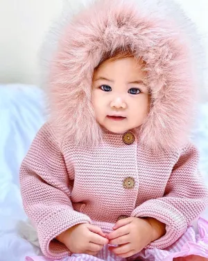 Pangasa Powder Pink Fur Jacket
