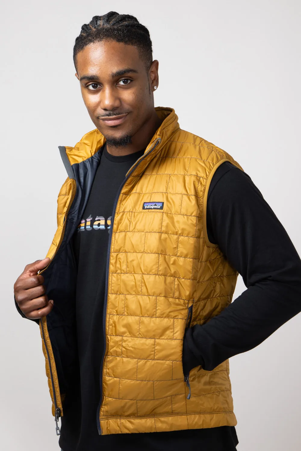 Patagonia Men's Nano Puff Vest in Brown | 84242-RPBN